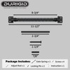 DURIGID 11-1/2" Black Self-Closing Gate Spring for Lighter Wood Vinyl
