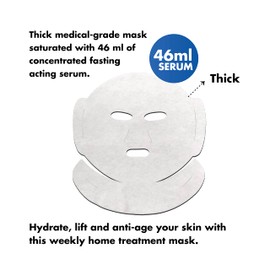 MD Ultra Lifting Mask for Face & Neck- AntiAging Double Chin Reducer - Hydrating Face Slimming Mask - Fast Acting Serum Sheet Mask for Contouring Tightening -Anti Wrinkle Treatment for All Skin Types