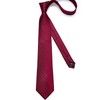 DiBanGu Red Plaid Tie Woven Classic Formal Men's Necktie &