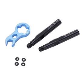 Tire Valve Extender Kit,Tyre Valve Extension Tube French Valve Stem Extension Aluminium Alloy for Road Bicycle Bike(45mm)