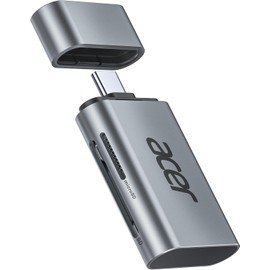 acer USB C 4.0 SD Card Reader, UHS-II External Memory Card Adapter OTG, High-Speed for SDXC/SDHC/microSDXC/SD Compatible with Android Galaxy S21, iPhone15/16,Tablet, MacBook Pro/Air