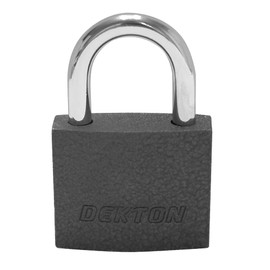 Dekton 40MM Iron Padlock | Heavy-Duty Iron Construction with Tough Shackle | Includes 3 Steel Keys | Ideal for Gates, Sheds & Storage | Durable Locking Mechanism | For Home and Industrial Use