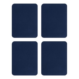 sourcing map 4Pcs Iron on Patches for Clothing Repair, Mending Fabric Repair Patch Cotton for Clothes Pants Bags, 5x4 Inch Navy Blue