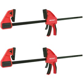 Neocraft 2-Pack Bar Clamps for Woodworking, One-Handed Clamp/Spreader, 36 inches Wood Clamps Set, medium-Duty Quick-Change F Clamp with 360 lbs clamping force