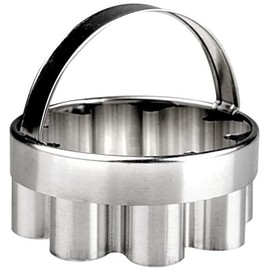 IBILI Flutted Cutter 7,5 cm of Stainless Steel, Silver, 7.5 x 7.5 x 8 cm