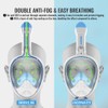G2RISE® Snorkel Mask, Diving Mask, Foldable CO2 Safe Snorkel Full