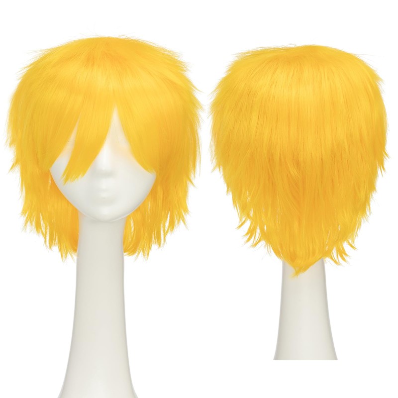 S-noilite Women Mens Short Fluffy Straight Hair Wigs Anime Cosplay
