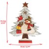 com-four® Decorative Stand for Christmas - Wooden Christmas Tree -
