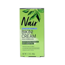 Nair Hair Remover, Sensitive Formula, Bikini Cream With Green Tea, 1.7 fl oz by Nair