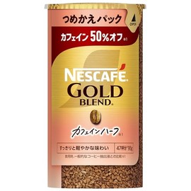 Nescafe Gold Blend Caffeine Half Eco & System Pack 95g, Refill, Black, Regular Soluble Coffee