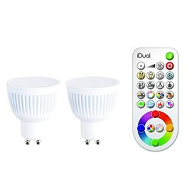 jedi iDual lighting GU10 230 lm Pack of 2 Includes Remote Control 140192882