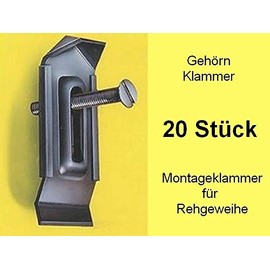 Pack of 20 Buck Horns Metal Brackets for Deer Antlers 52.2 -20