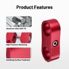 EVIL ENERGY Hose Separator Clamp, Fuel Line Mounting Clamp Aluminum