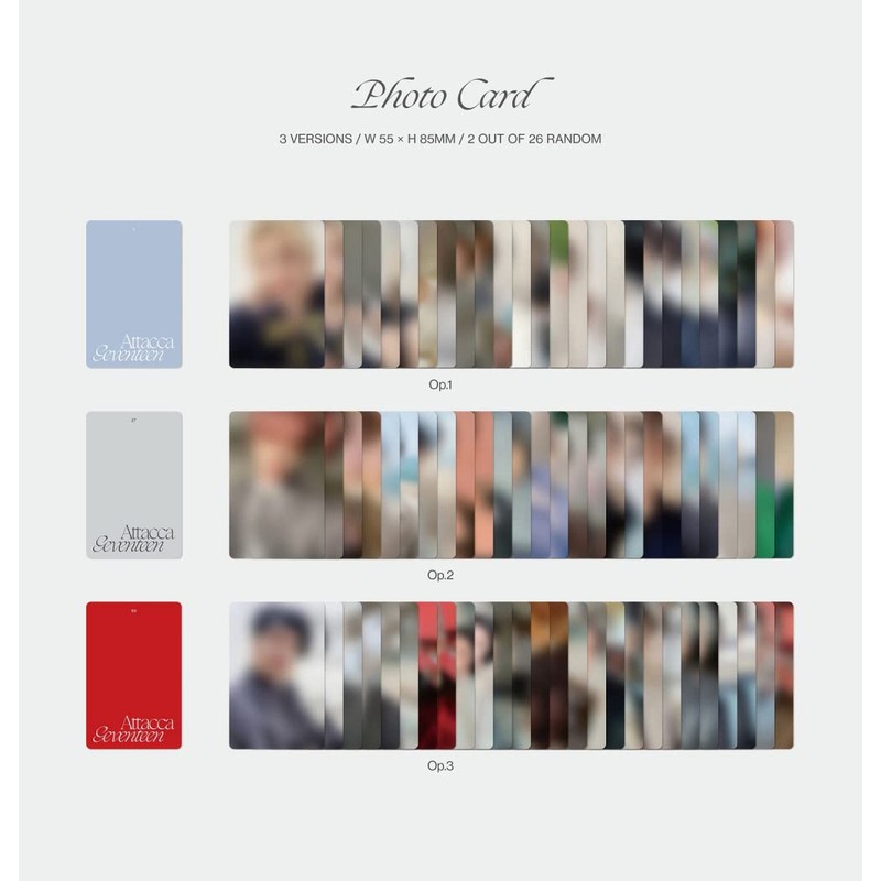 PLEDIS SEVENTEEN - Attacca (9th Mini Album) Album+Folded Poster+Extra Photocards