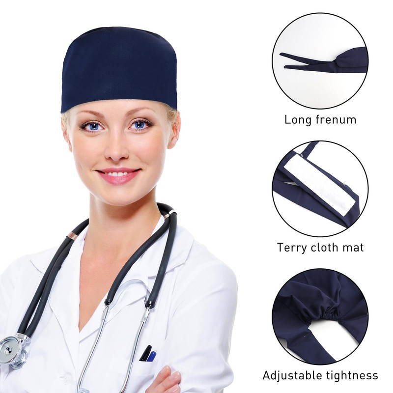 Surgical Hood Fabric Surgical Caps, Fabric Nurse Accessories for Doctors,