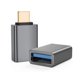 Helos Adapter OTG USB 3.1 A Female/Type-C™ Male Premium Dark Grey