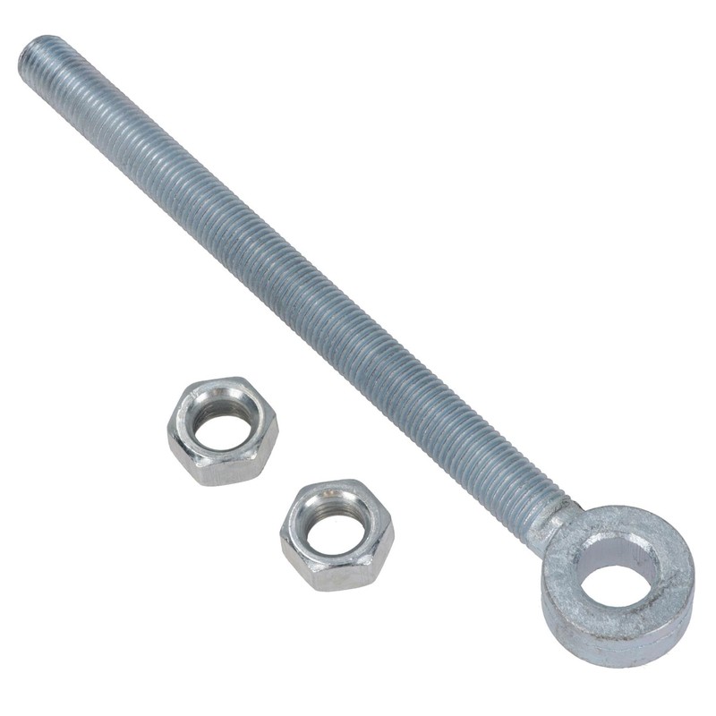 Swing Gate Long Eye Bolts Hinge + Nuts Adjustable Zinc