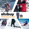 ehsbuy Winter Gloves Men's Thermal Touchscreen Warm Gloves Men's Knitted