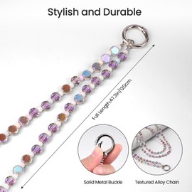 Phone Lanyard Crossbody Wrist Strap, Cell Phone Lanyards for Around The Neck Wristlet Shoulder, Cell Phone Neck Holder for Women