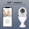 Light Bulb Security Camera Wireless 360 Degree Panoramic View 2