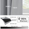 MRTREES Kitchen Waterproof Curtains, Blackout Thermal Curtains with Rod Pocket