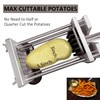 French Fry Cutter, Potato Slicer Fry Cutter with Detachable Handle，