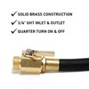 Gemplers Solid Brass Shut Off Valve