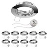 ledscom.de Fere Ceiling Mounting Frame Round Glossy Chrome GU10 /