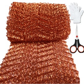 Copper Mesh Rodent Control Rodent Mesh Sturdy Pure Copper Stuff-fit Wire Mesh for Gap Blocker Fill Fabric 5" x 47"