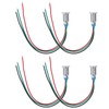 4 Sets Common Cathod Round LEDs, 10mm Prewired Two Tone