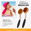 2pcs Sunscreen Applicator Brush Soft Fiber Hair Sunscreen Brush with
