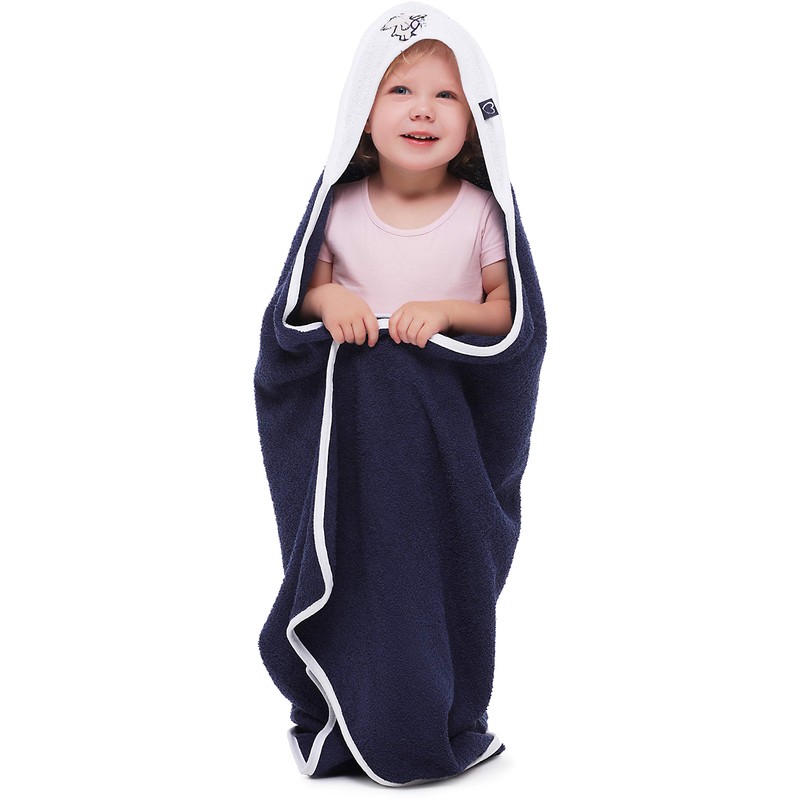 Be Mammy BE20-240-BBL Hooded Cotton Baby Towel, Oeko-Tex Standard 100,