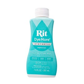 Rit DyeMore 7 Oz. Synthetic Liquid Fiber Dye for Clothing, Décor, and Crafts – Tropical Teal (1 Pack)