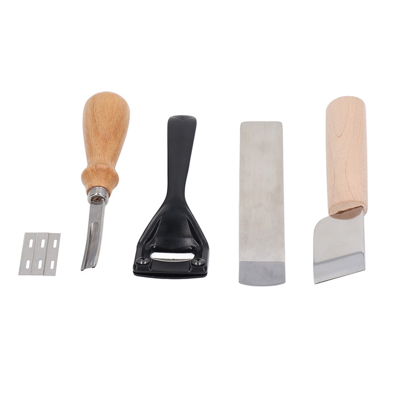 Metal Leather Skiver Set Easy Cutting Incisive Curved Handle Safety