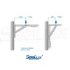 SeaLux Stainless Steel 12" Folding Table Bracket (Pair)