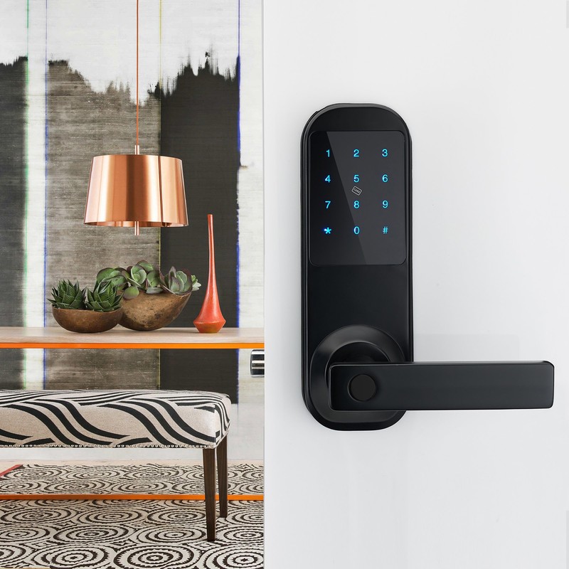 HENYIN Electronic Keyless Code Door Lock,Unlock with Code, Mifare Card,