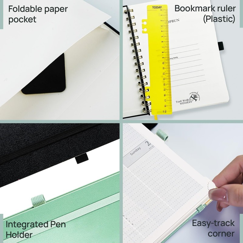 POPRUN 2026-2027 Academic Diary A5 Week to View (26.5x21.5 cm)