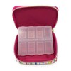 Colorful Pin Striped Pill Case Plus Pill Organizer (8 compartments)