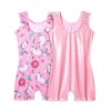 Girls Leotards for Gymnastics Size 7-8 Years Old Shiny Pink