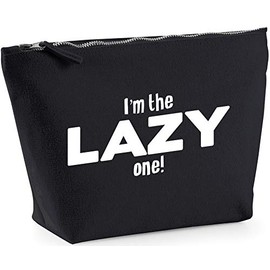Hippowarehouse I'm the Lazy One! printed make up cosmetic wash bag 18x19x9cm