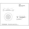 Westbrass Gerber Style Bee-HiveTub Strainer Grid with Screw, Oil Rubbed