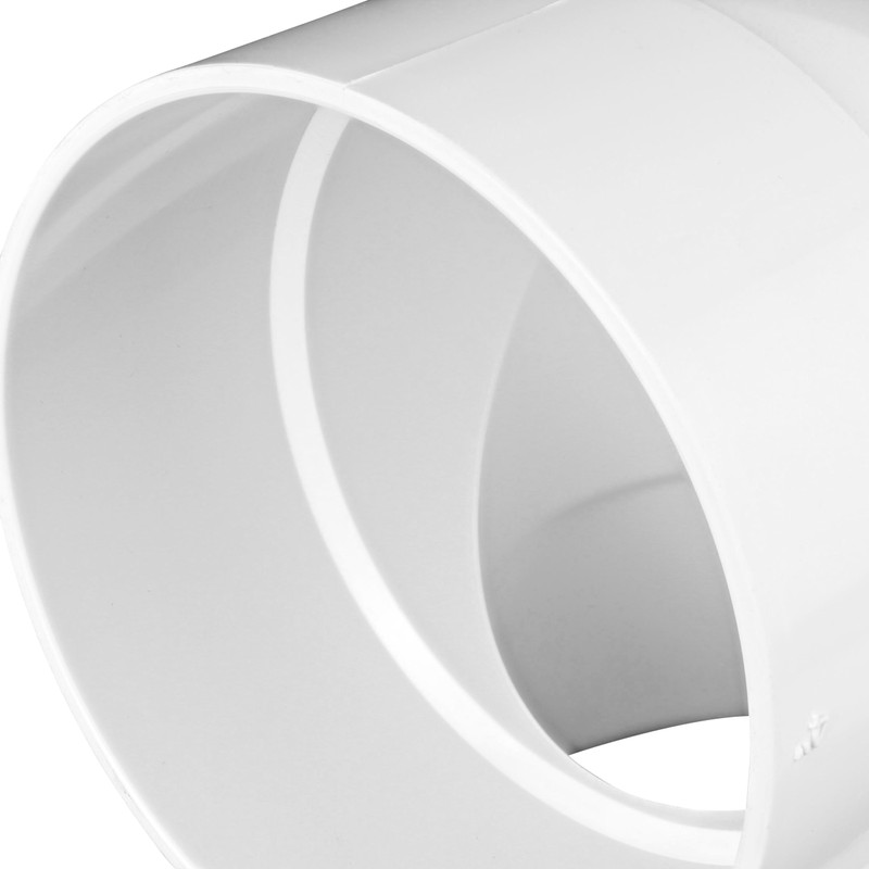 NDS 4P02 PVC 90-Degree Elbow, 4-Inch, for Hub X Hub