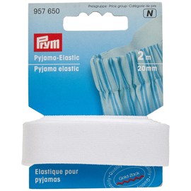 Prym Elastic, 7% EL, 93% PA, White, 1.86 x 6.7 x 0.48 cm