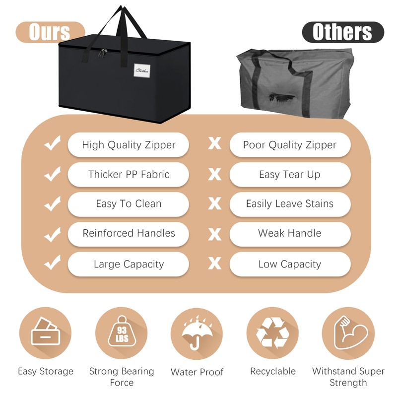 NATURELUX Heavy Duty Moving Bags - Extra Large Packing Bags