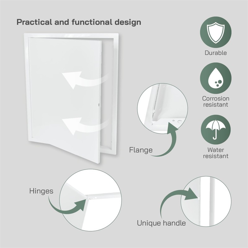 Vent Systems 16'' x 20'' Inch White Metal Access Panel