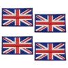 4 Pcs British Union England Flag Patch British Union Jack