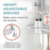 Zenna Home Tension Pole Shower Caddy Corner Organizer, Adjustable Standing