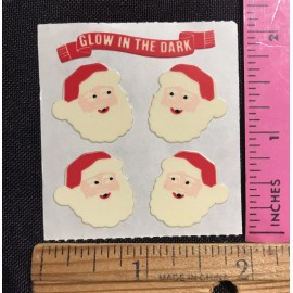 Sandylion vintage Sandylion Glow in the Dark SANTA CLAUSE Mod stickers christmas holiday