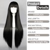 COSPLAZA Cosplay Wig Long Straight Flat Bang Synthetic Wig Anime