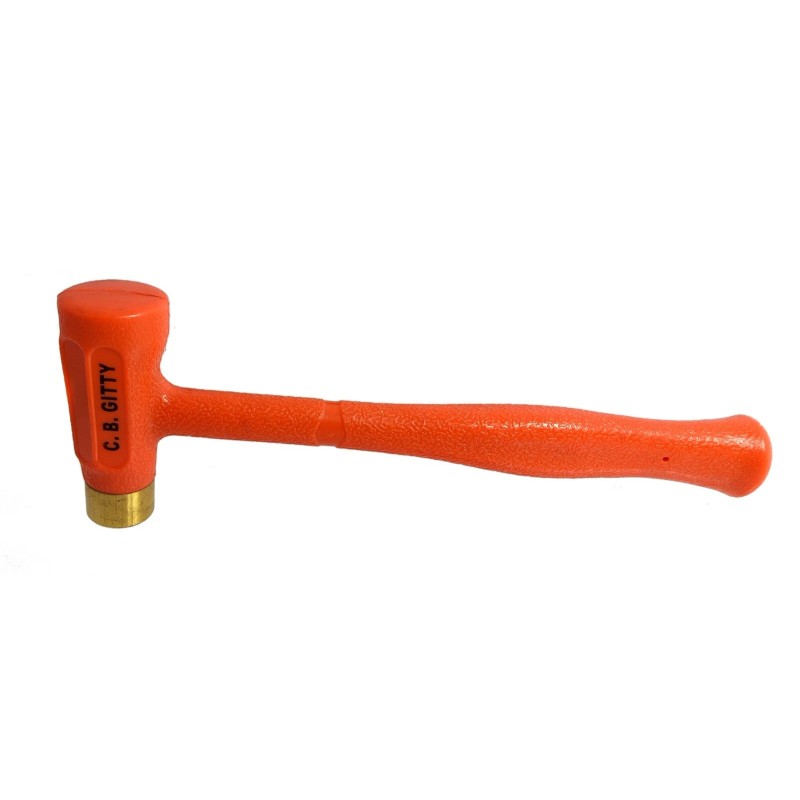 C. B. Gitty 24-ounce Dual-Head Dead Blow Hammer - Brass